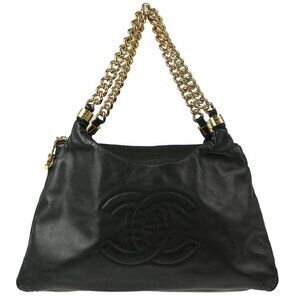 Chanel Black Calfskin Rodeo Drive Shoulder Bag